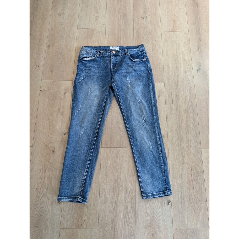One‎ x One Teaspoon Awesome Baggies Jeans Relaxed Leg Sz 31 Distressed